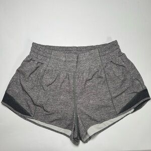 Lululemon Hotty Hot 2.5” Athletic Shorts - Heathered Gray - Size 8